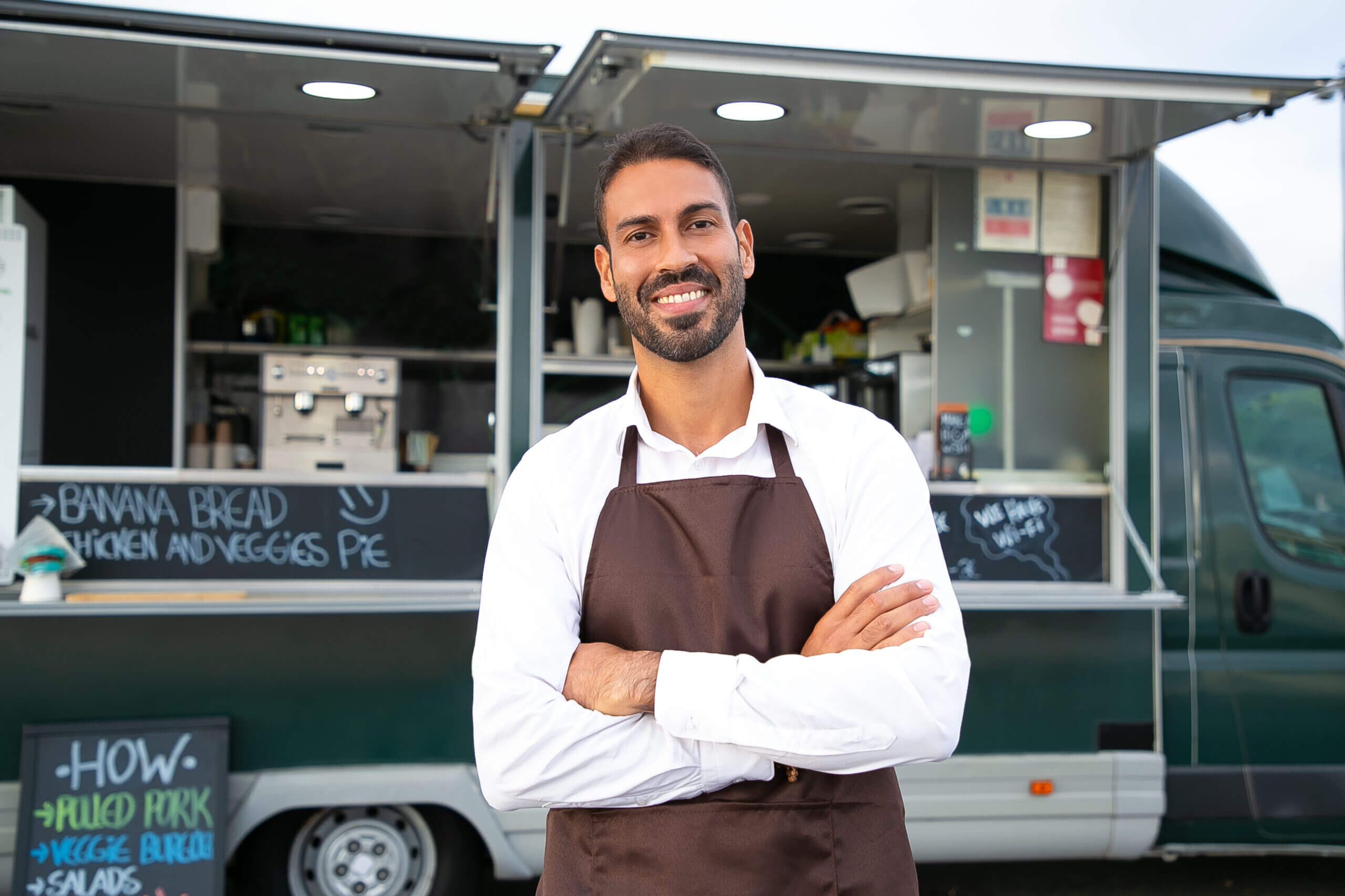 Food truck workers